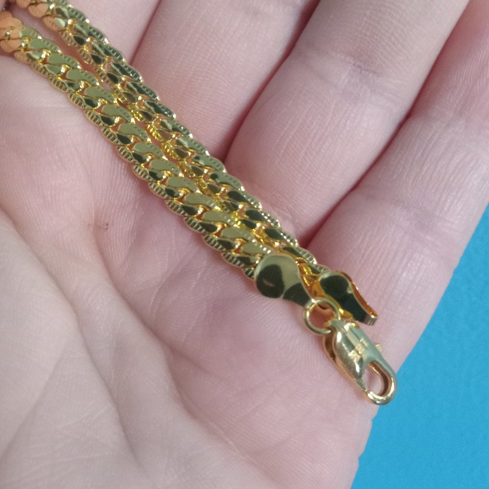 18k gold plated chain